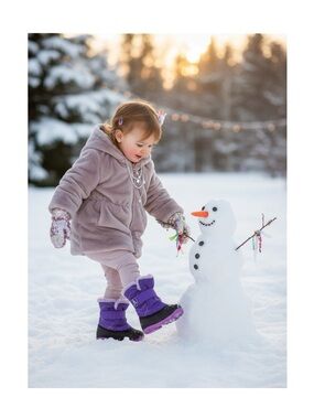 new Kamik ✪ Snowbug Waterproof Ski Snowboard Snow Rain Boot ✪ Purple ✪ Infant 6